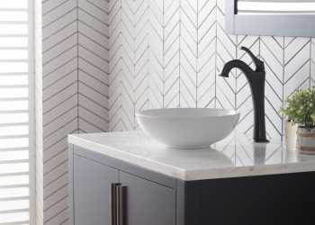 Glued Bathroom Mirror