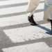 Pedestrian walking on the road